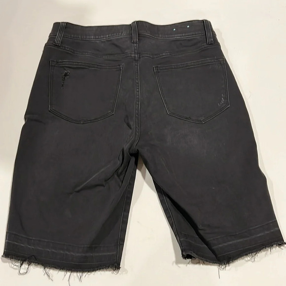 Lularoe - 30, simply comfortable, black denim shorts, distressed - Picture 2 of 6